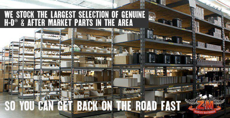 We stock the largest selection of genuine Harley-Davidson and aftermarket parts in the Pittsburgh area so you can get back on the road fast